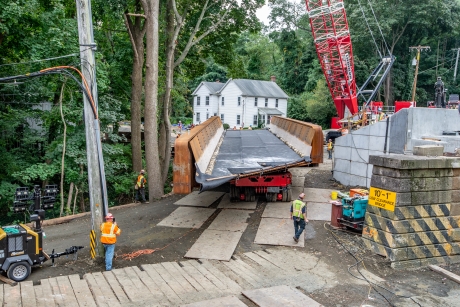 Buckram Road Bridge construction in progress