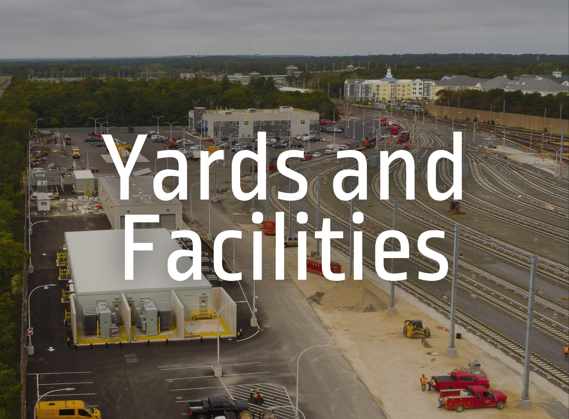 Birds eye view of a facility