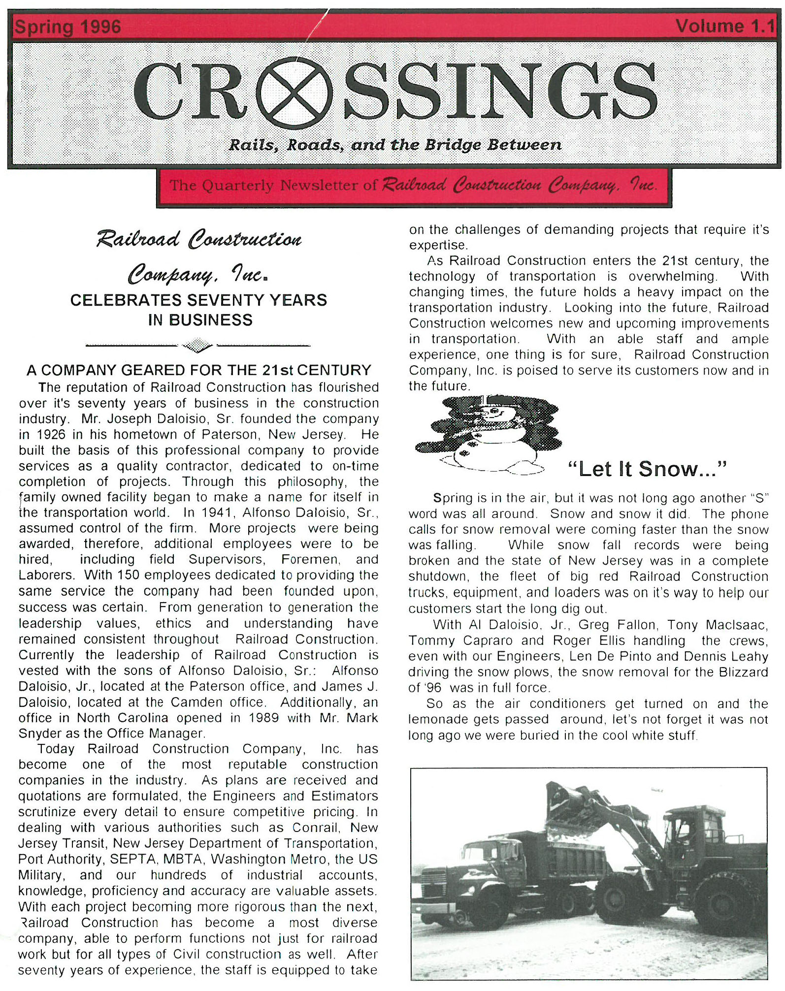 Screenshot of 1996 Crossings Article
