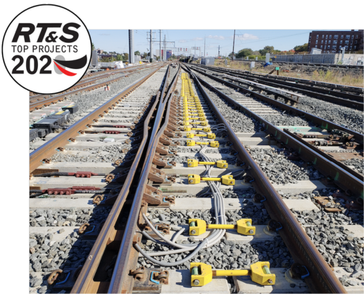 Track with RT&S logo in upper left corner