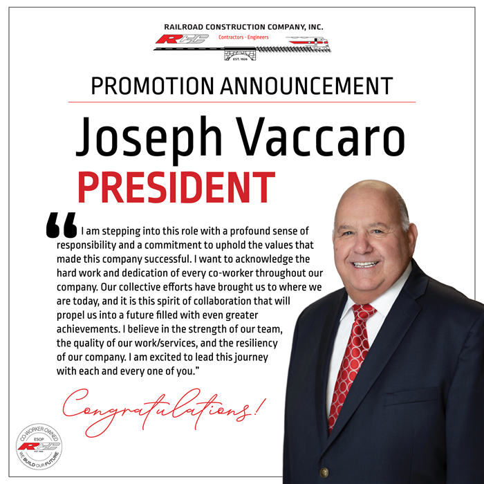 Joseph Vacarro President Graphic