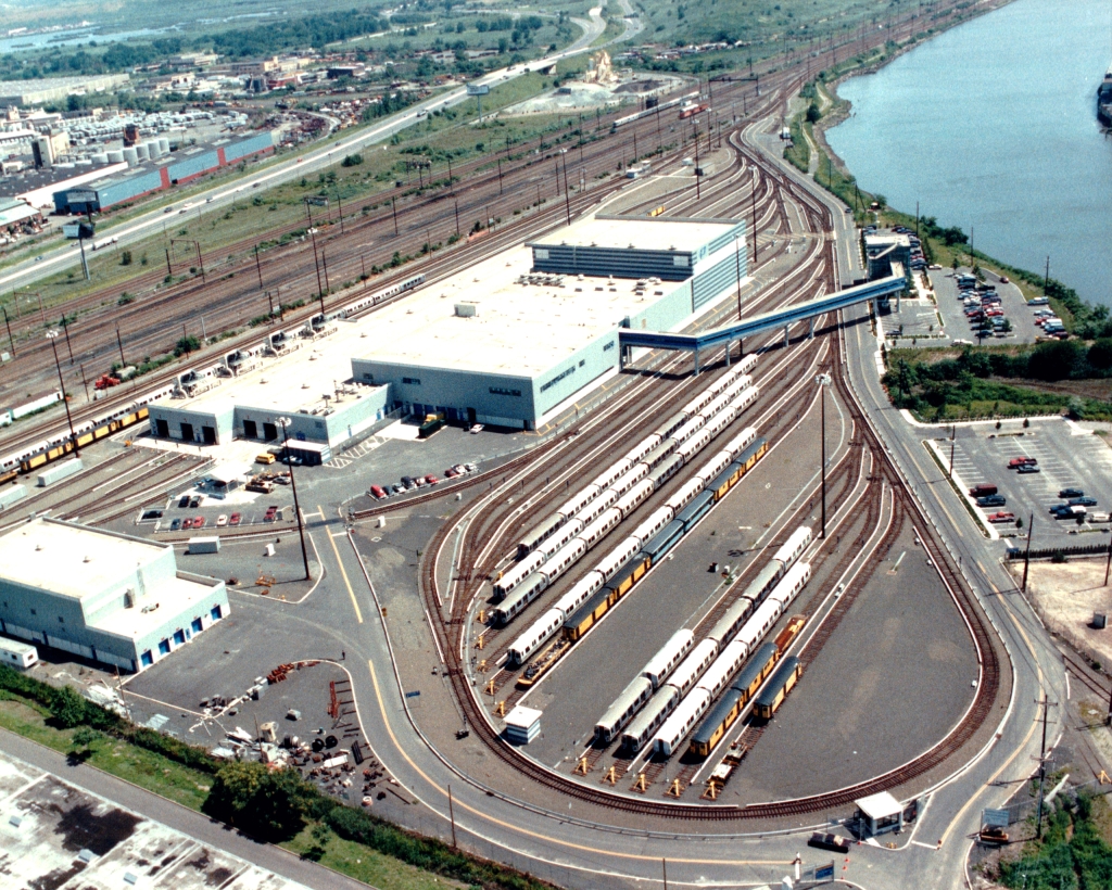 Birds eye view of PATH harrison facility