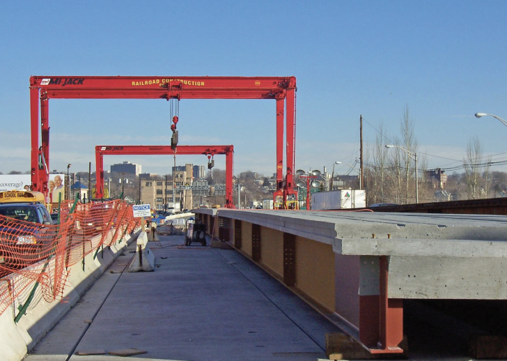 View of the Overpeck Creek Bridge