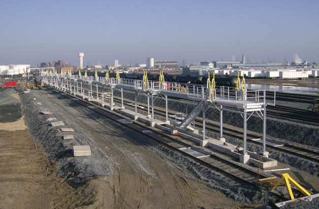 Birdseye view of Transload Terminal