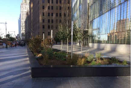 Landscape section of the World Trade Center