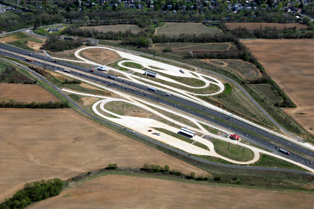 Birds eye view of Route 78