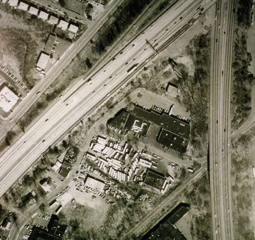 Birds eye view of Lakawanna Avenue tracks