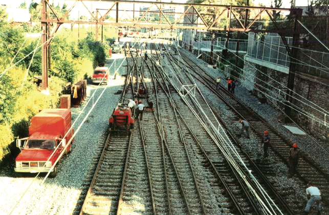 birds eye of mainline road bridge